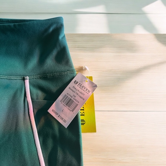 EleVen by Venus Williams Backspin 7/8 Legging – Alpine Green – Sizes M & L – NWT - Picture 4 of 10